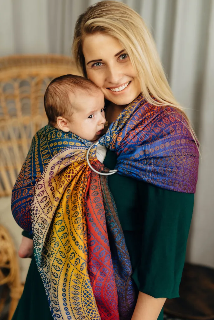 ring sling peacock's tail bolero lennylamb