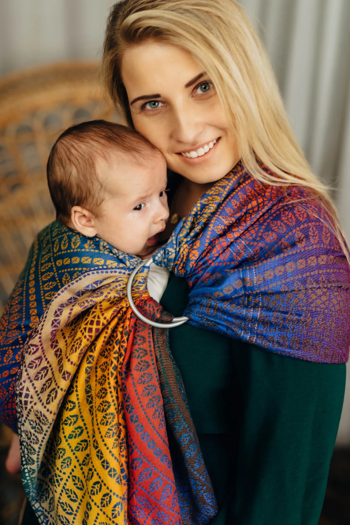 ring sling peacock's tail bolero lennylamb