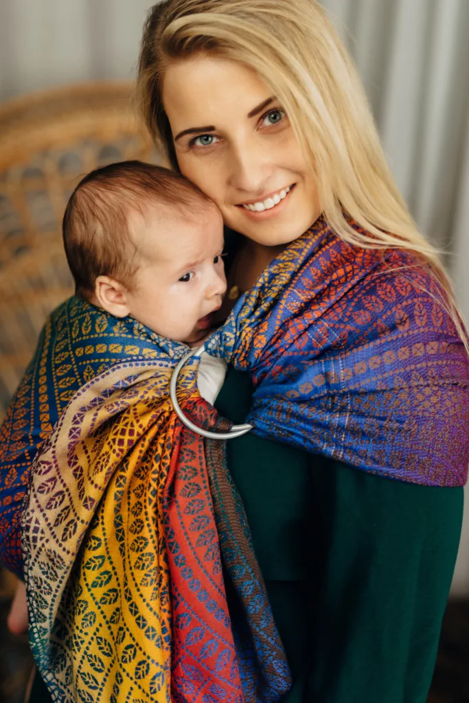 ring sling peacock's tail bolero lennylamb